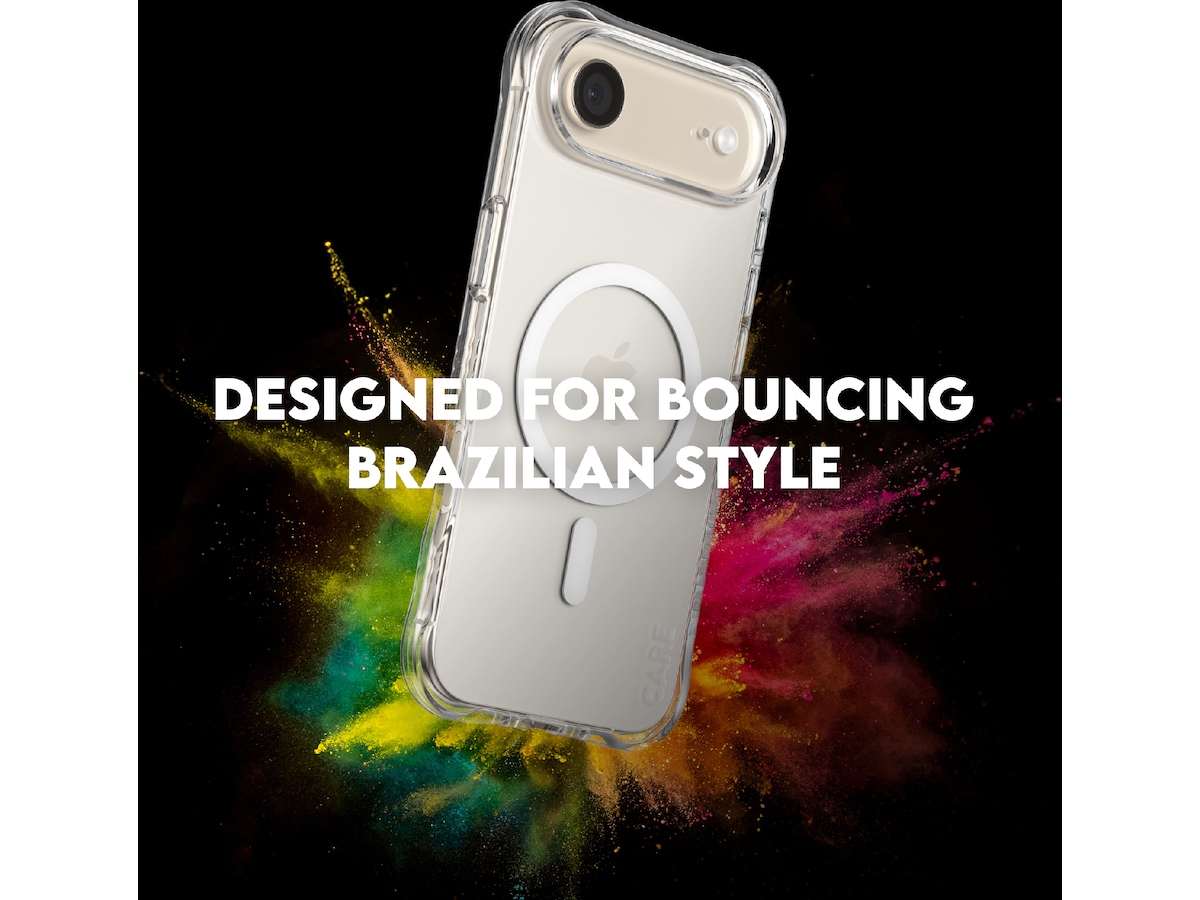 PanzerGlass CARE iPhone Air Samba Hardcase (transparent/vit) Mobilskal