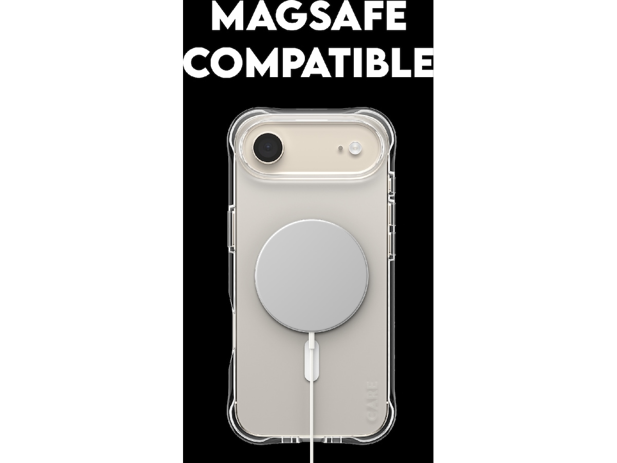 PanzerGlass CARE iPhone Air Samba Hardcase (transparent/vit) Mobilskal