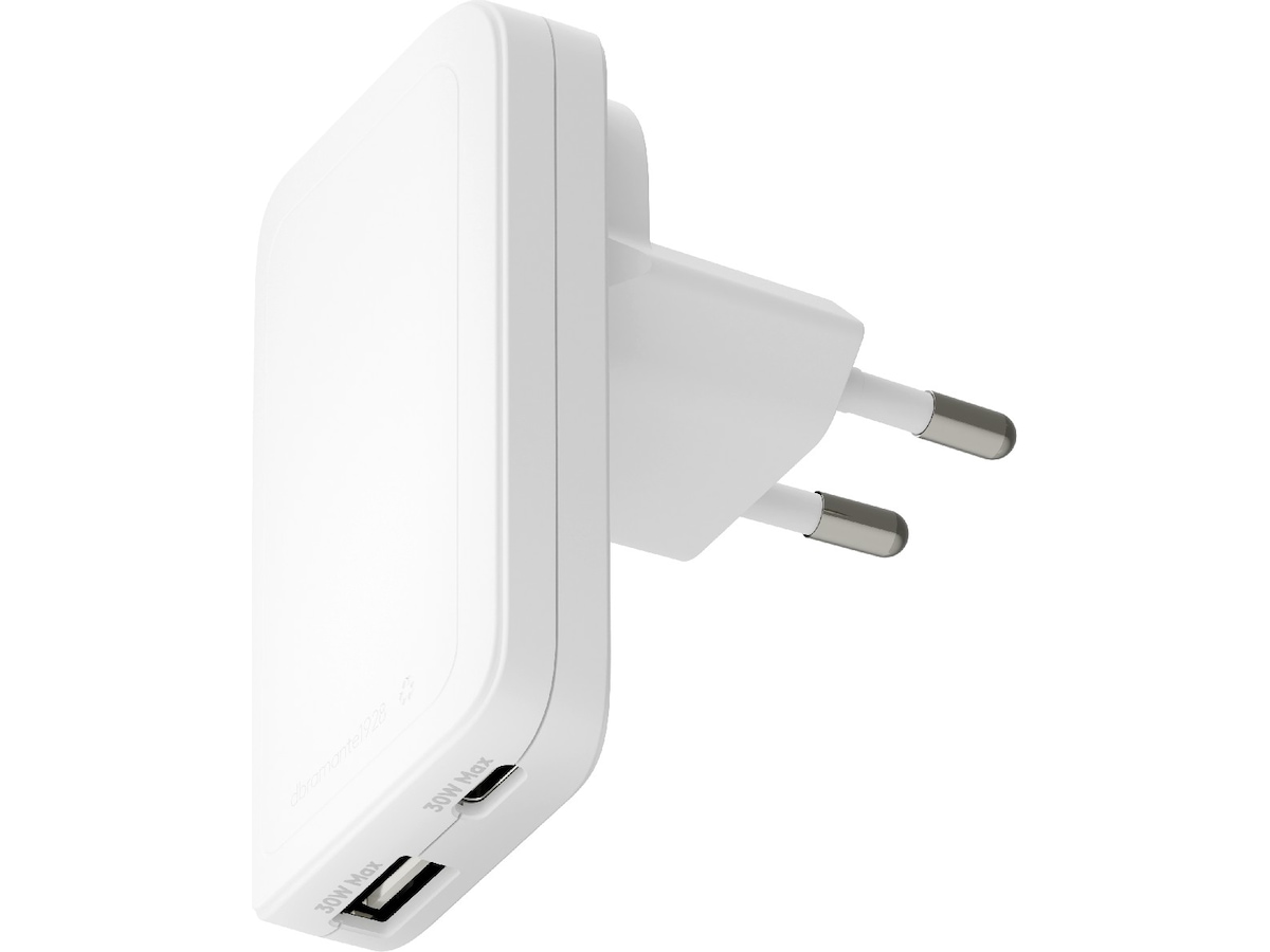 dbramante1928 re-charge Pro EU/US Slim Väggladdare (vit) Mobilladdare