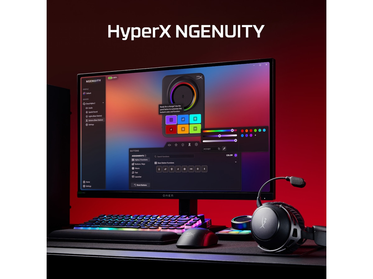 HyperX Cloud Alpha 2 Trådlöst Gaming Headset (svart) Gamingheadset