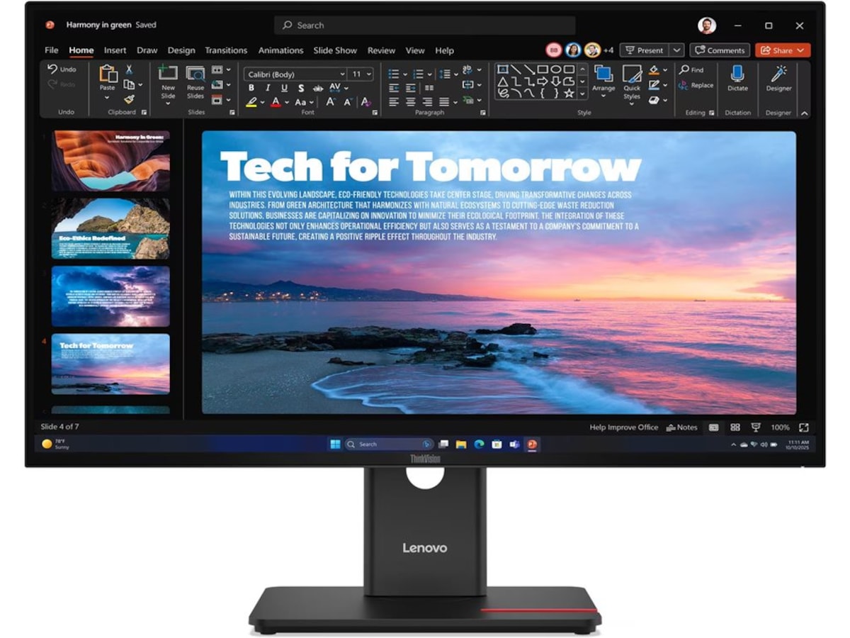Lenovo 27" skärm ThinkVision T27QD-40 Bildskärmar