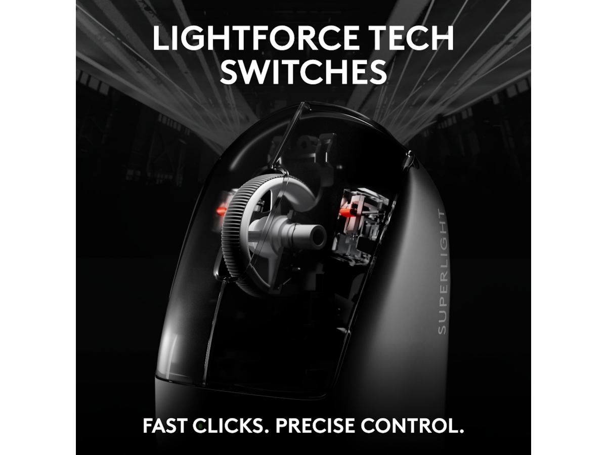 Logitech Pro X Superlight 2c trådlös gamingmus (vit) Gamingmus