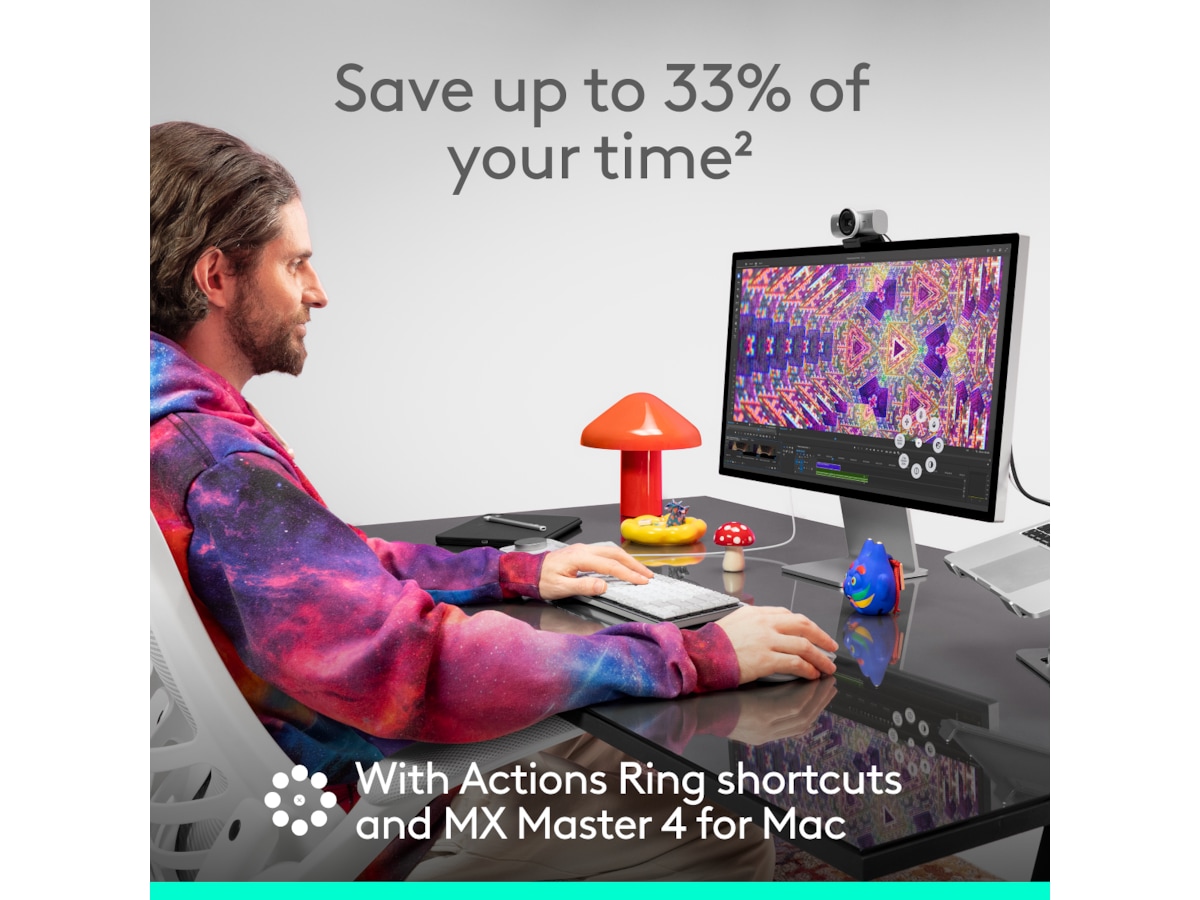 Logitech MX Master 4 for Mac Trådlös Ergonomisk Mus (Space Black) Mus