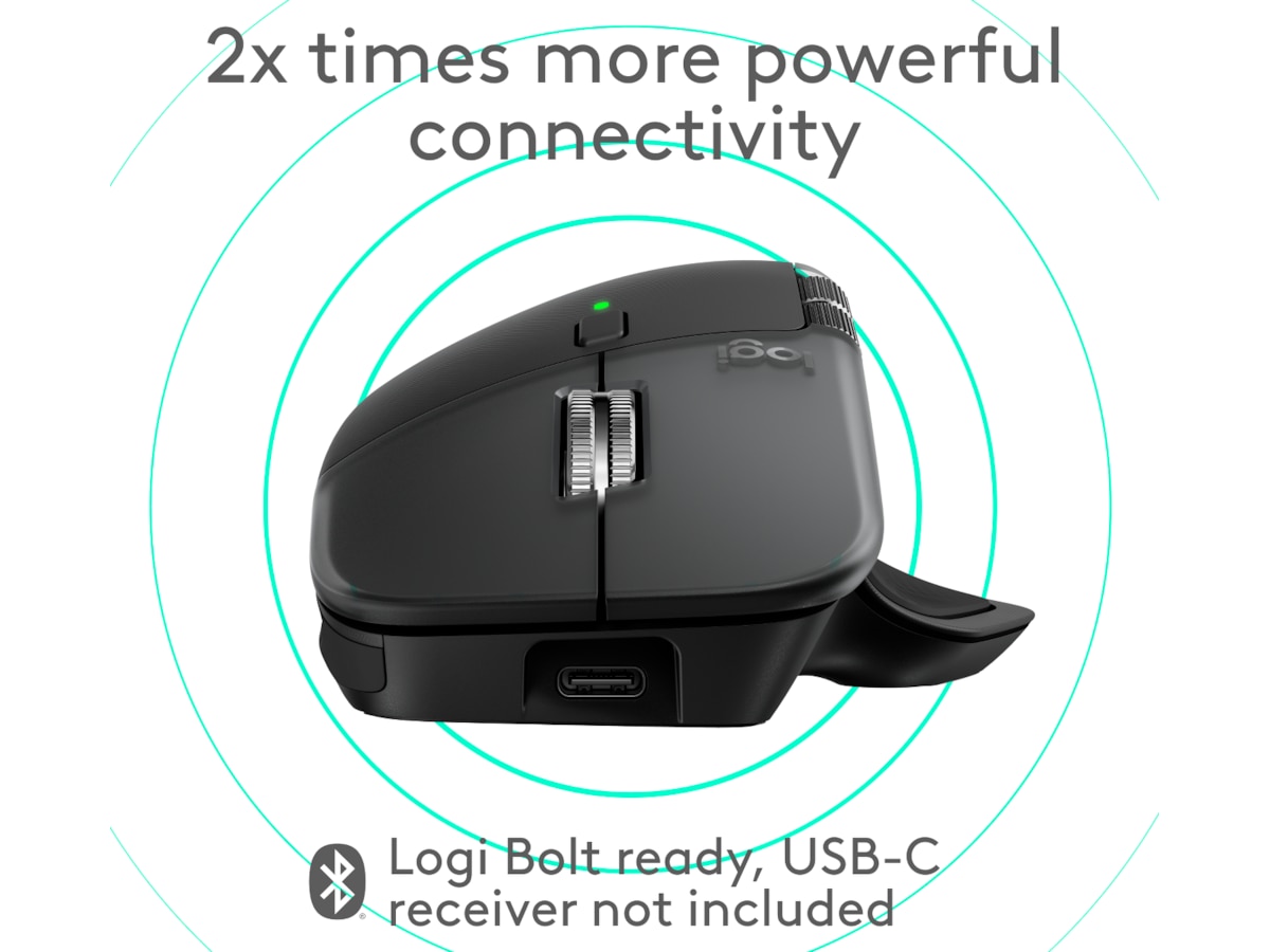 Logitech MX Master 4 for Mac Trådlös Ergonomisk Mus (Space Black) Mus