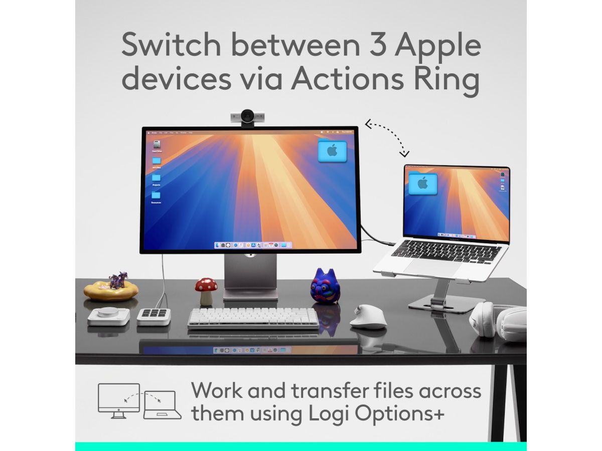 Logitech MX Master 4 for Mac Trådlös Ergonomisk Mus (Space Black) Mus