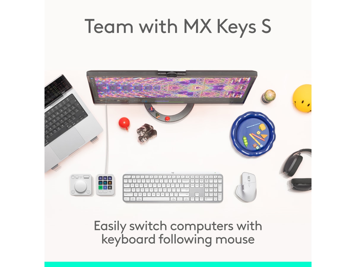 Logitech MX Master 4 Trådlös Ergonomisk Mus (ljusgrå) Mus