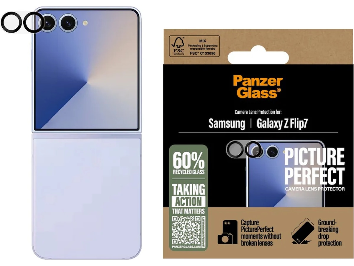 PanzerGlass Galaxy Z Flip7 PicturePerfect Linsskydd Skärmskydd mobiltelefon
