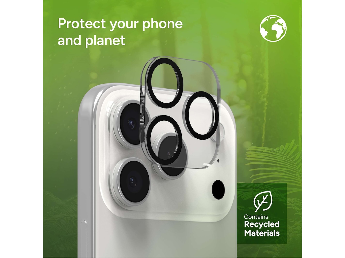 InvisibleShield Glass Elite iPhone 17 Pro/Pro Max Linsskydd (svart) Skärmskydd mobiltelefon