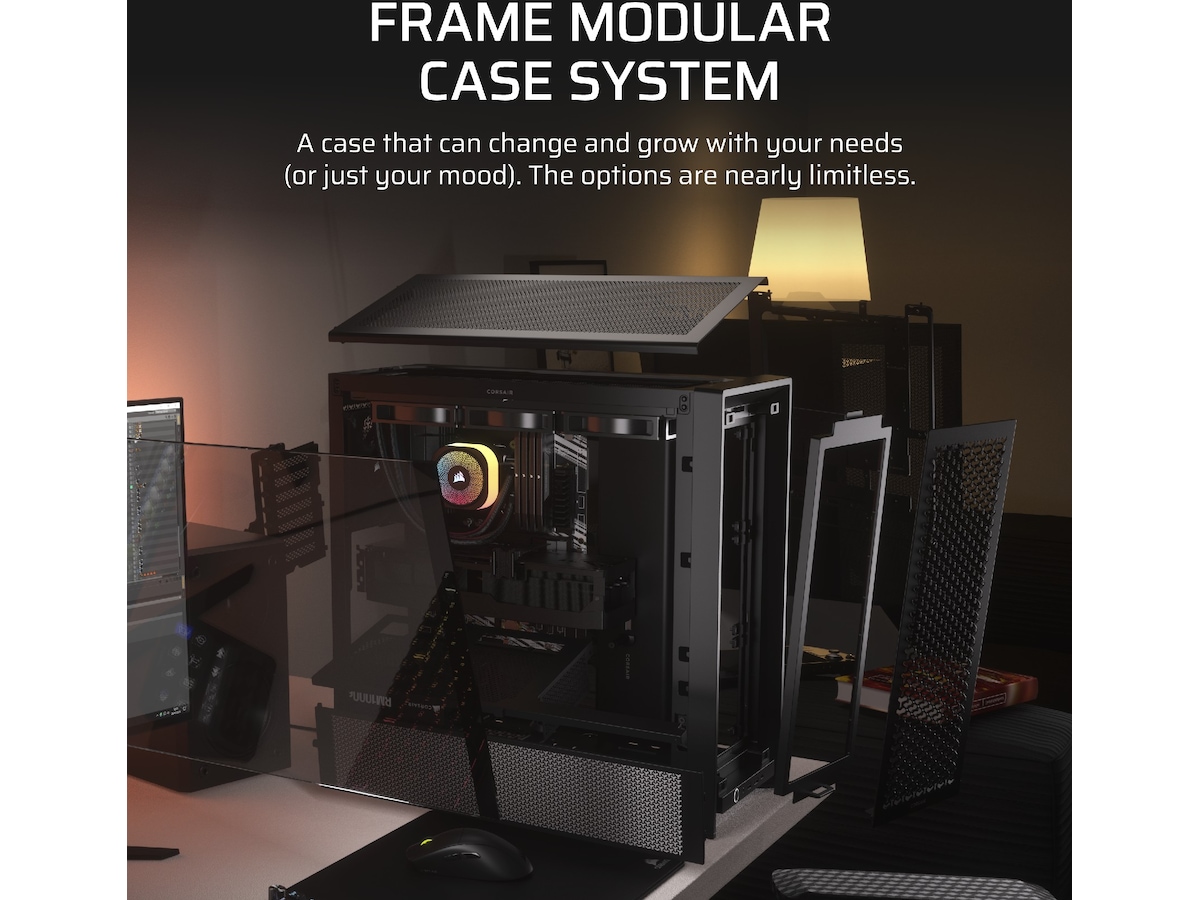 Corsair FRAME 4000D Mid-Tower (svart) -B-Grade Demo övrigt