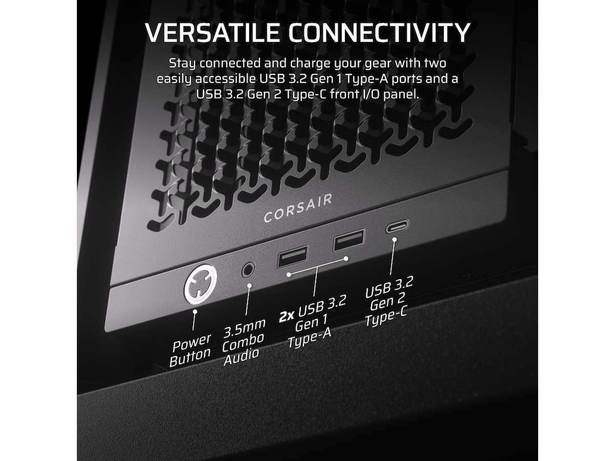 Corsair FRAME 4000D Mid-Tower (svart) -B-Grade Demo övrigt