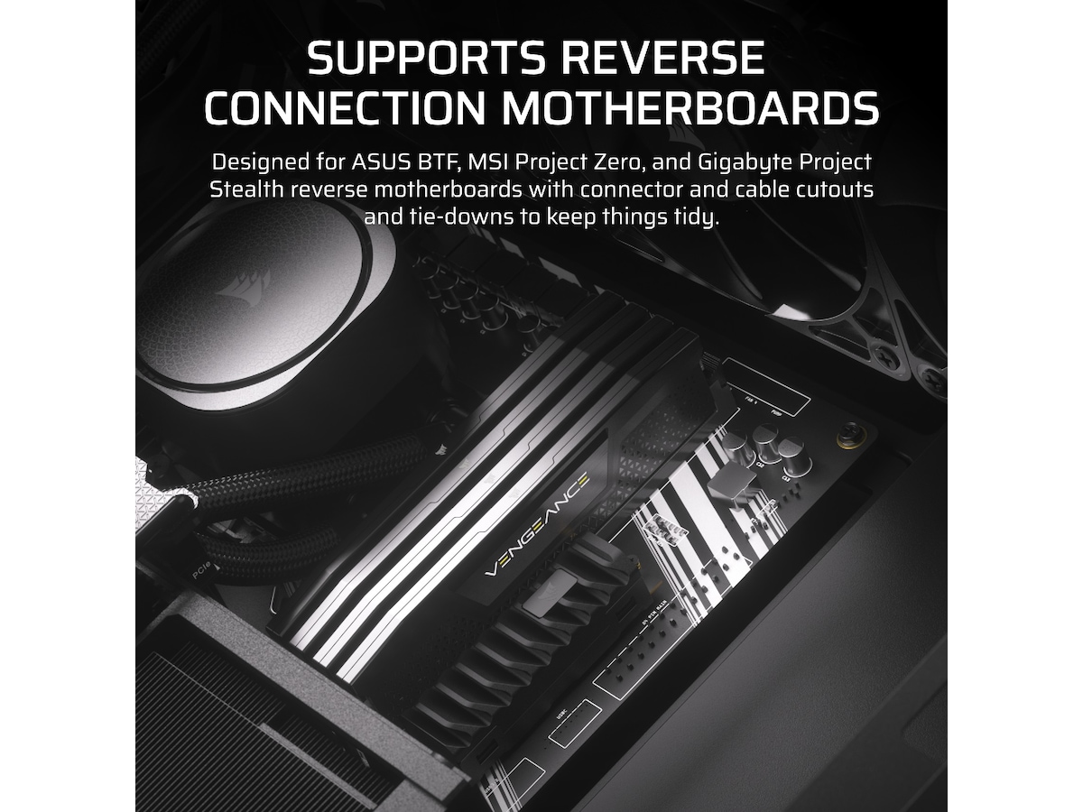 Corsair FRAME 4000D Mid-Tower (svart) -B-Grade Demo övrigt