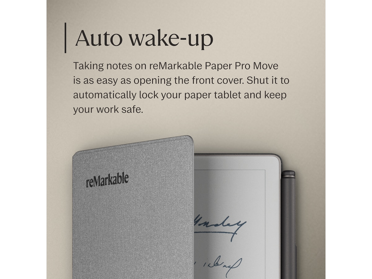 reMarkable Paper Pro Move Book Folio (grå) Tillbehör till digitala anteckningsblock