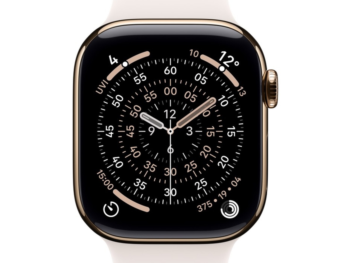 Apple Watch Series 11 GPS + LTE 46mm Titan (guld) Smartwatches