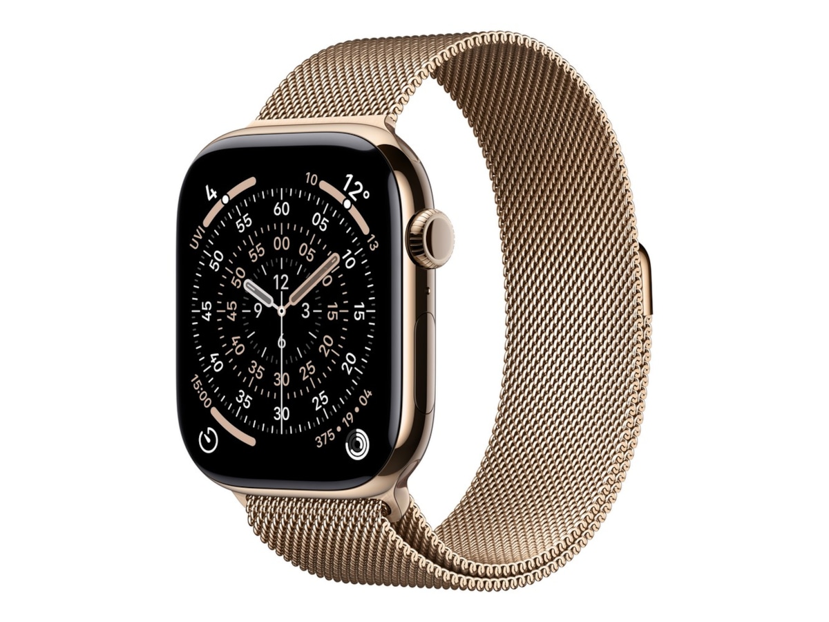 Apple Watch Series 11 GPS + LTE 46mm Titan (guld) Smartwatches