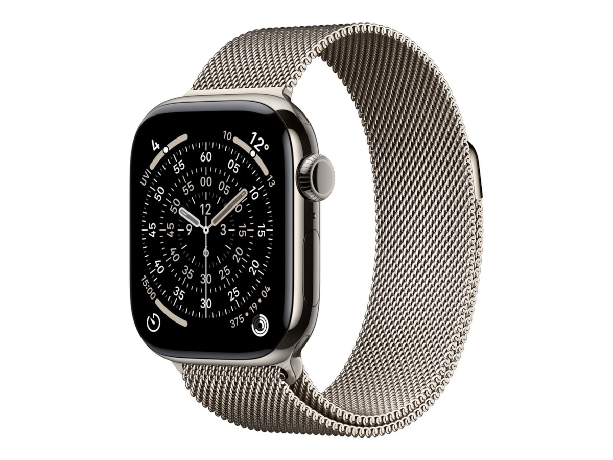 Apple Watch Series 11 GPS + LTE 42mm Titan (naturlig) Smartwatches