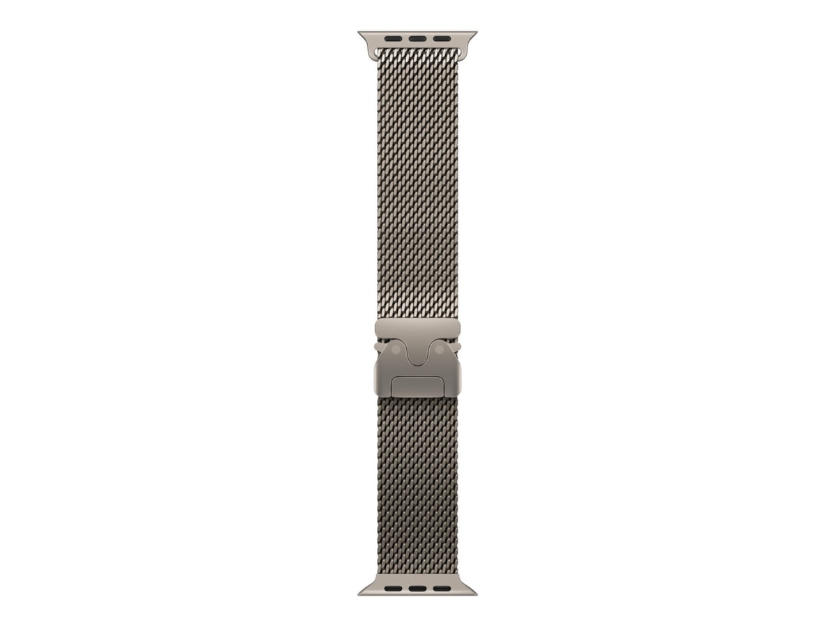 Apple Watch 49mm Milanese Loop (natural titanium) Armband