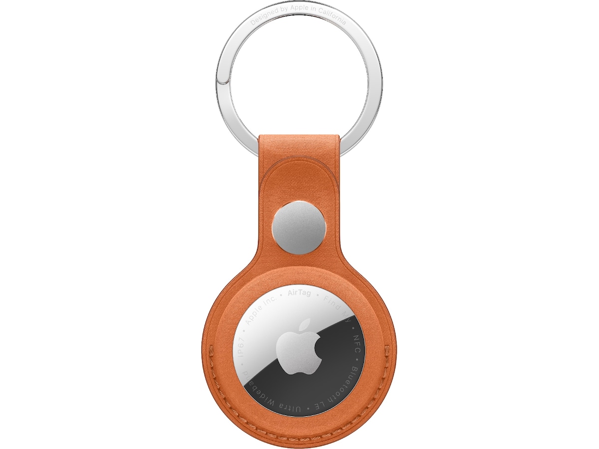 Apple AirTag FineWoven-nyckelring (rävröd) Bluetooth tracker & GPS