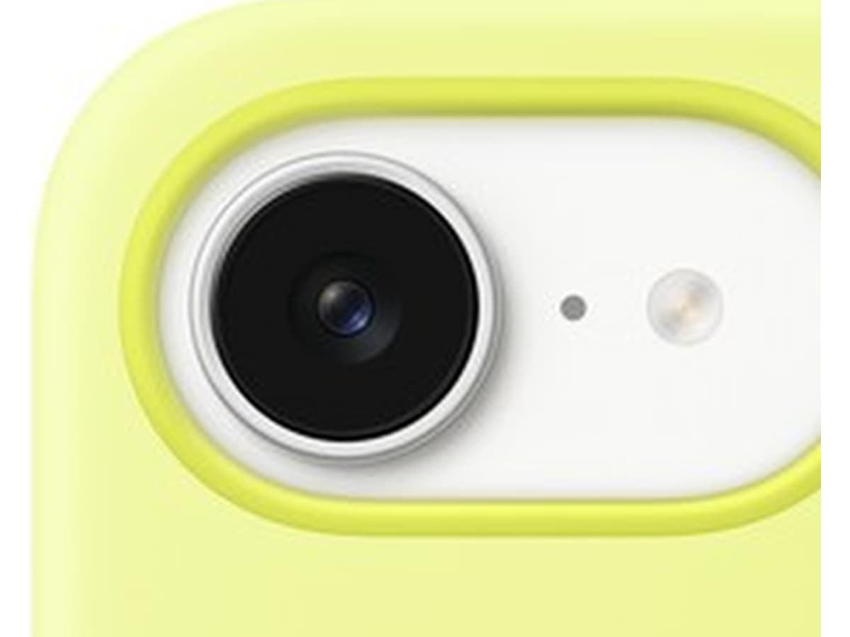 Apple iPhone 16e silikonskal (neongul) Mobilskal