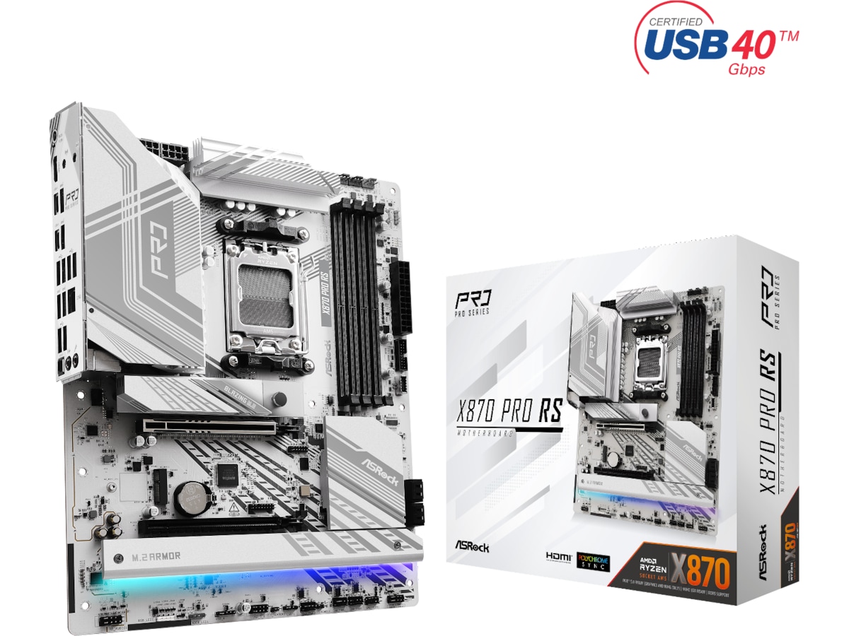 ASRock X870 Pro RS Moderkort -B-Grade Demo moderkort