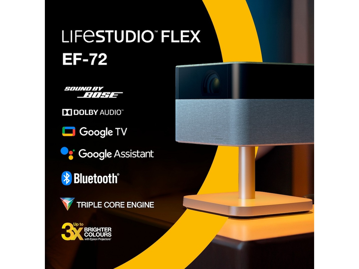 Epson Lifestudio Flex EF-72 4K 3LCD projektor (ek) Projektorer