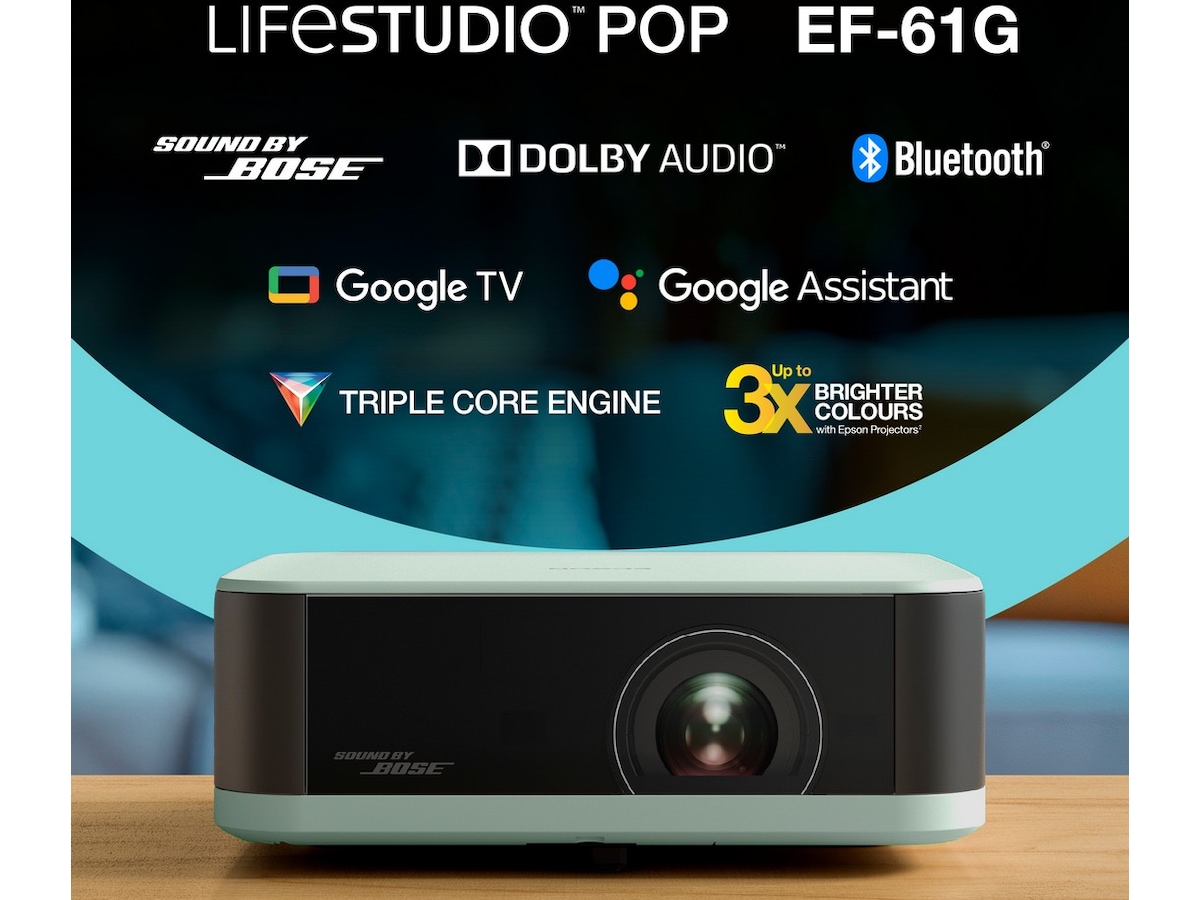 Epson Lifestudio Pop EF-61G bärbar 3LCD projektor (grön) Projektorer