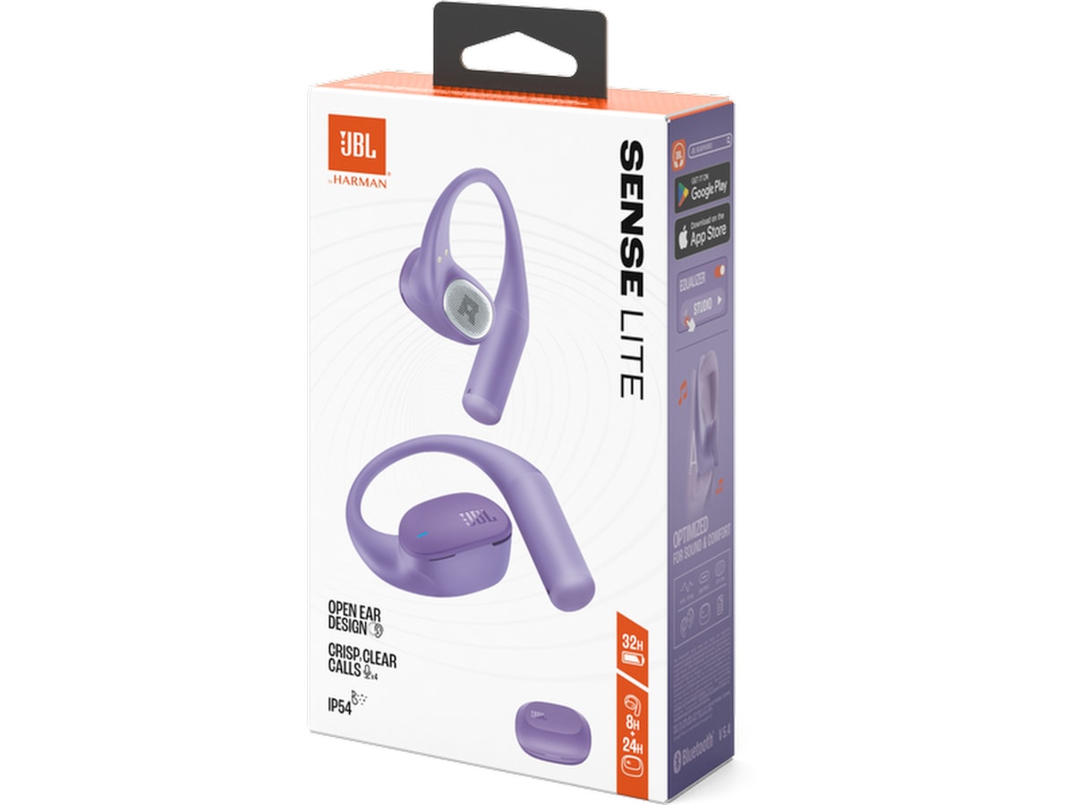 JBL Sense Lite trådlösa hörlurar, Open-Ear (purpur) In-ear hörlurar