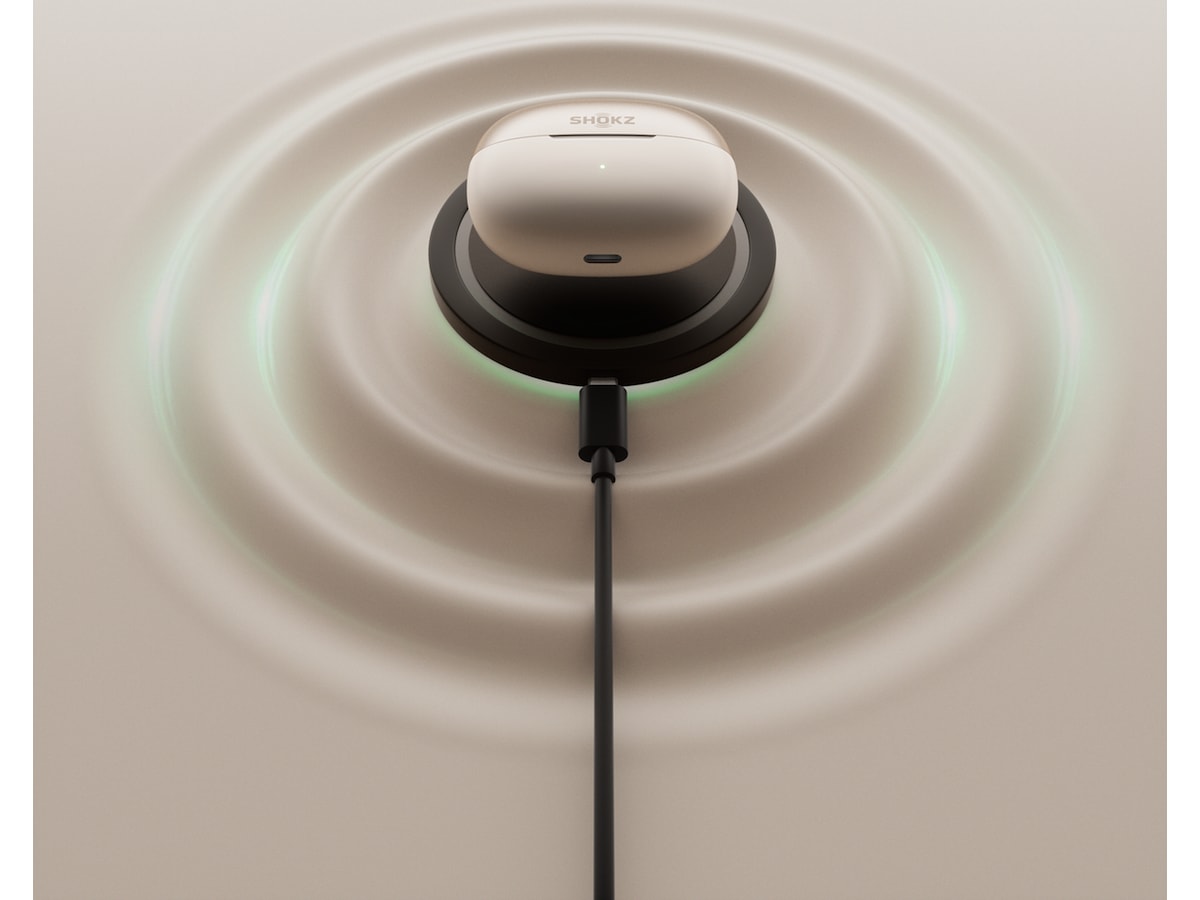 SHOKZ OpenDots Trådlösa öppna hörlurar, half In-Ear (grå) In-ear hörlurar