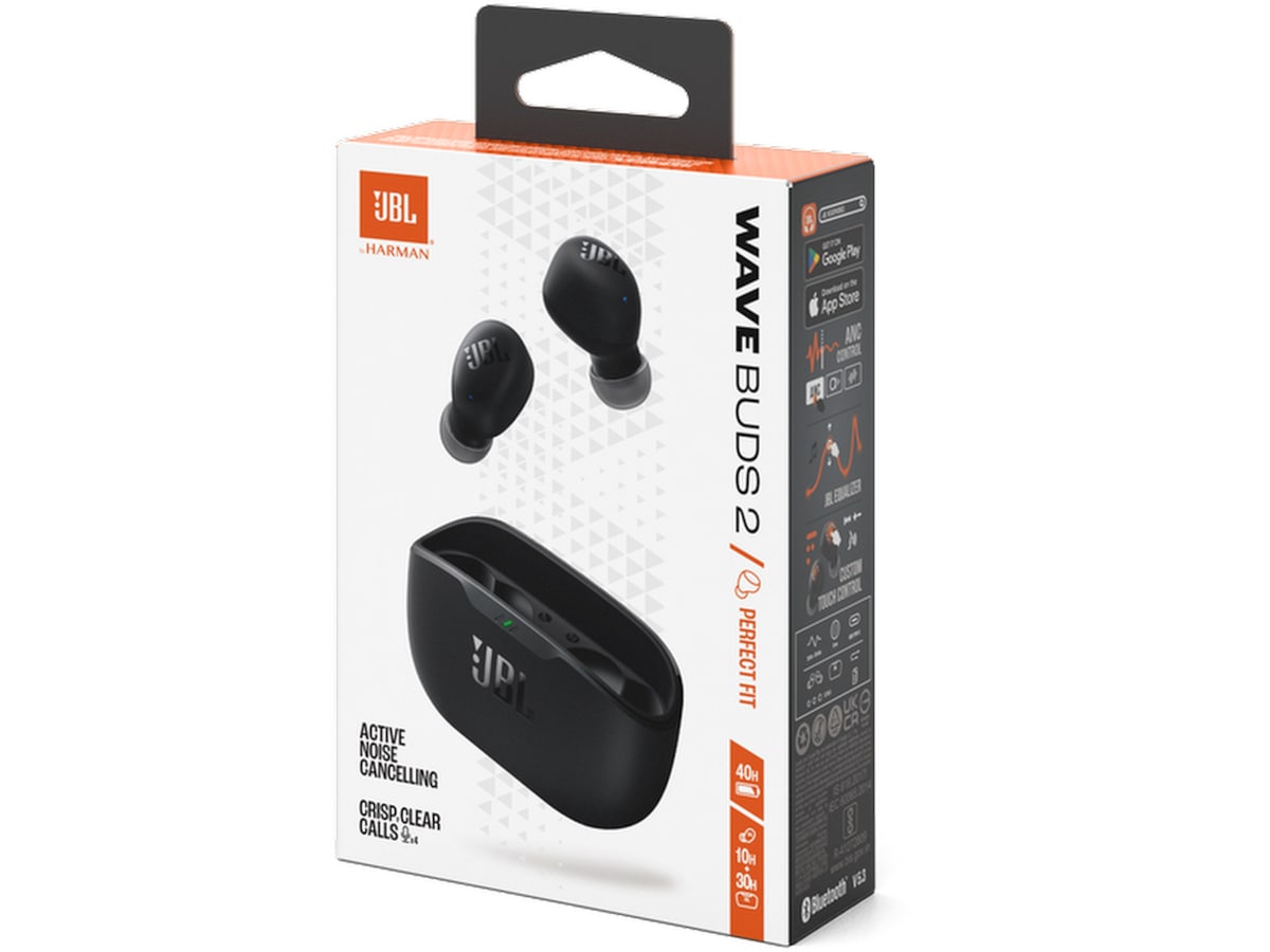 JBL Wave Buds 2 Trådlösa Hörlurar (svarta) In-ear hörlurar