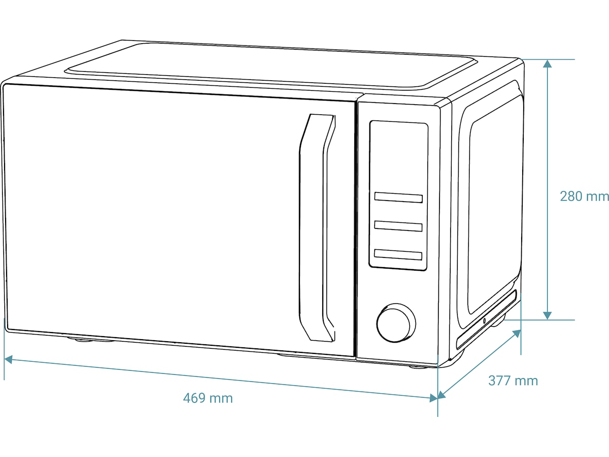 Avant MWO25LB1 Mikrovågsugn med Grill 900W 25L Mikrovågsugn