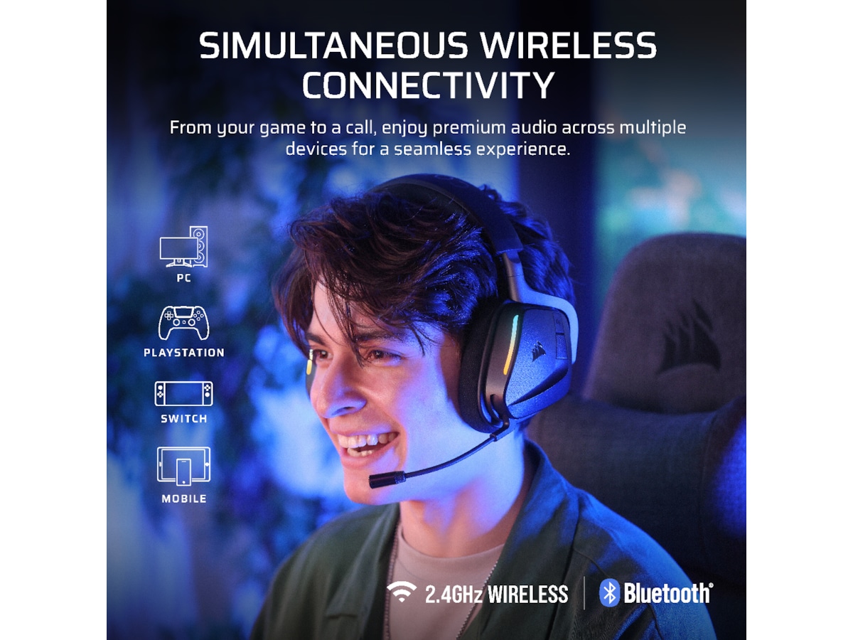 Corsair VOID MAX v2 Trådlös Gamingheadset (svart) Gamingheadset