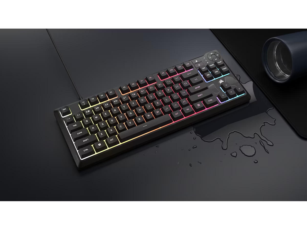 Corsair K55 CORE TKL RGB Gamingtangentbord (svart) Gamingtangentbord