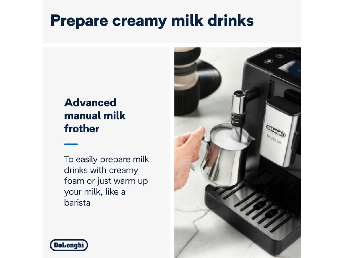 DeLonghi Rivelia EXAM440.35.B automatisk kaffemaskin -B-Grade Demo hem & hushåll