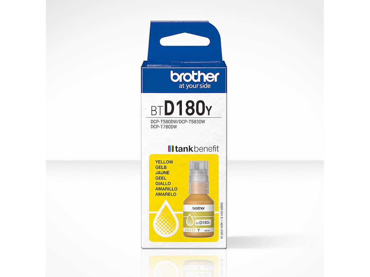 Brother BTD180Y Gul bläckflaska Bläckpatron