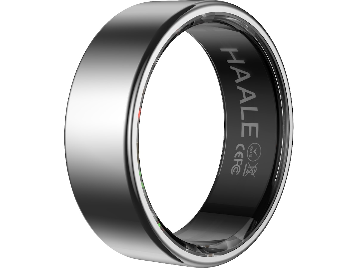 Haale II Smart Ring str. 10 (borstad silver) -B-Grade Demo tillbehör till mobiler & smartwatches