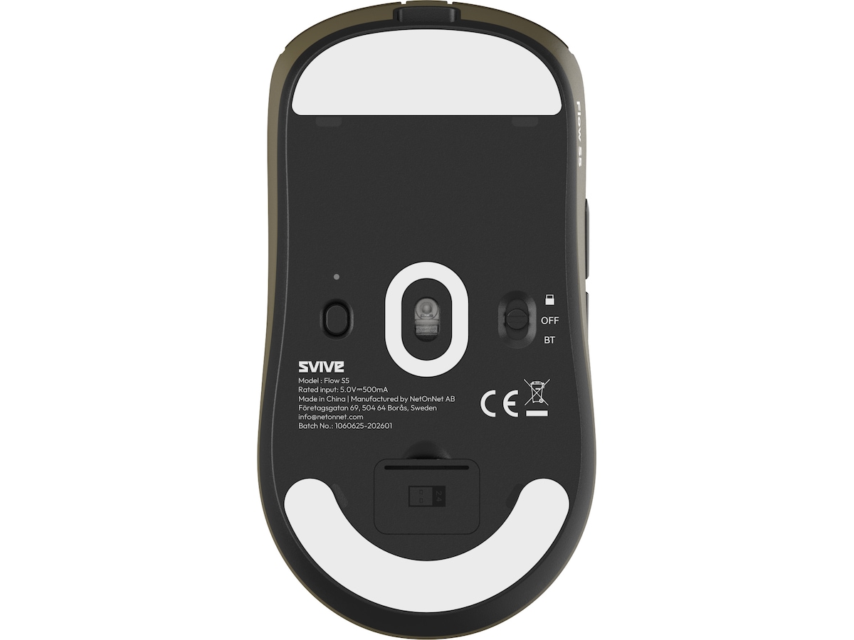 Svive Flow S5 Trådløs Gamingmus (statlig grön) Gamingmus