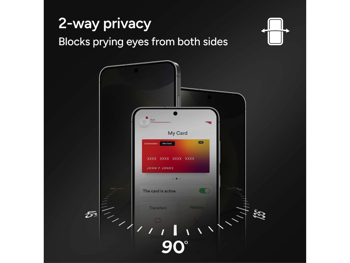 Zagg InvisibleShield Glass Elite Galaxy S26 Ultra Privacy skärmskydd Skärmskydd mobiltelefon