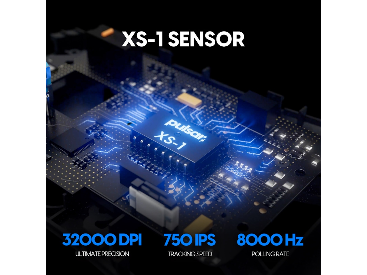 Pulsar Xlite V4 eS Mini trådlös spelmus (svart) -B-Grade Demo mus