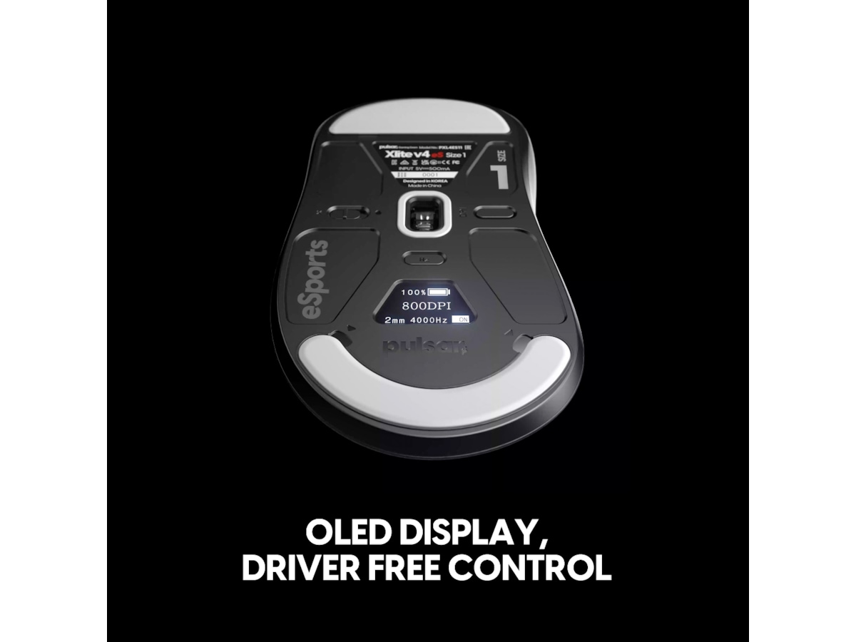 Pulsar Xlite V4 eS Mini trådlös spelmus (svart) -B-Grade Demo mus