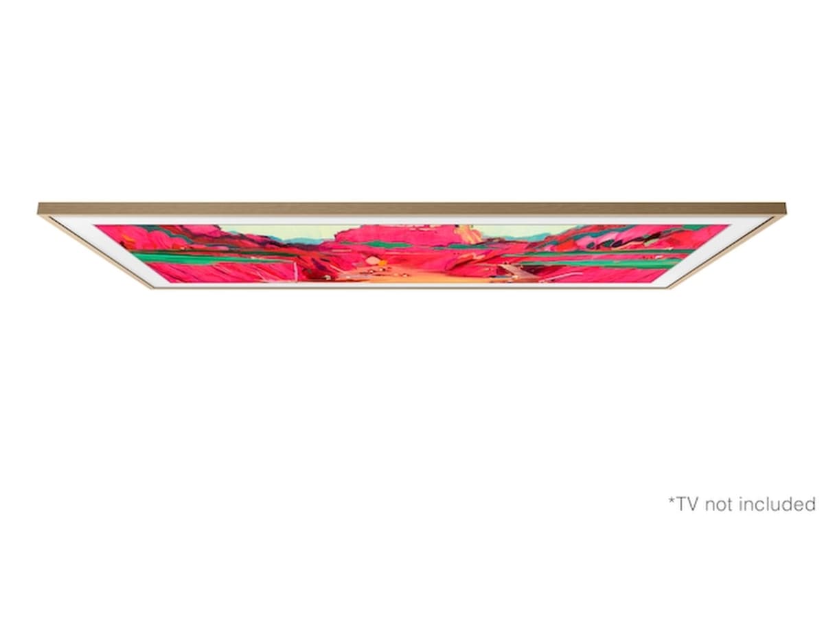 Samsung 85" ram till The Frame och The Frame Pro (2021-2025, Beige Wood/Teak) -B-Grade Demo TV/projektorer