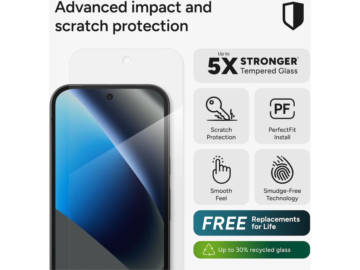 InvisibleShield Glass Elite Google Pixel 10a Skärmskydd mobiltelefon