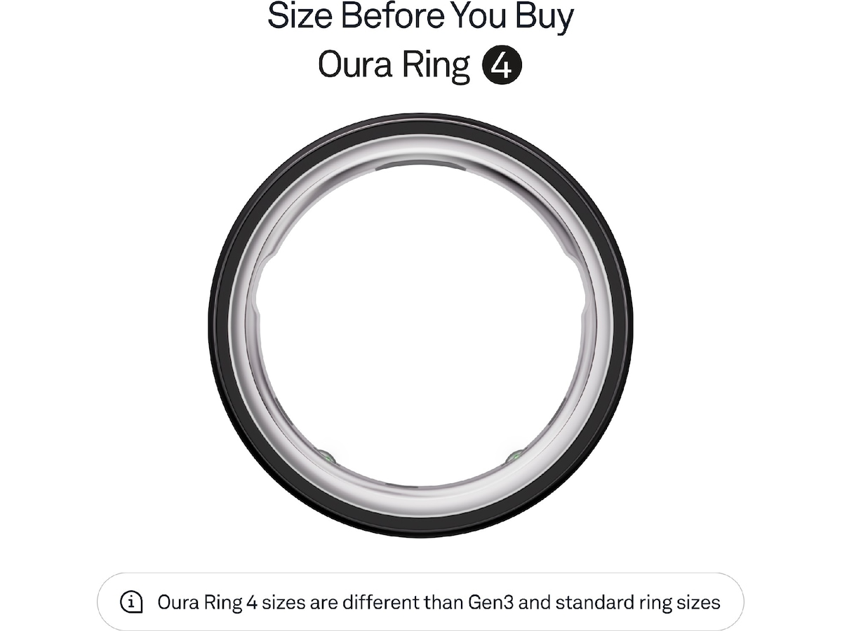 Oura Ring 4 Smart Ring str. 11 (svart) -B-Grade Demo tillbehör till mobiler & smartwatches