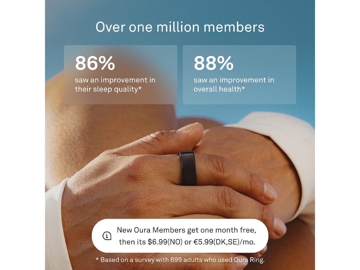 Oura Ring 4 Smart Ring str. 11 (svart) -B-Grade Demo tillbehör till mobiler & smartwatches
