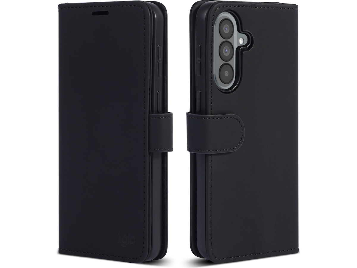 iiglo Galaxy A37 Plånboksfodral (svart) Mobilskal