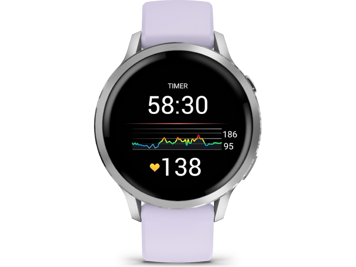Garmin Venu 4 41mm GPS (silver/periwinkle) -B-Grade Demo watches