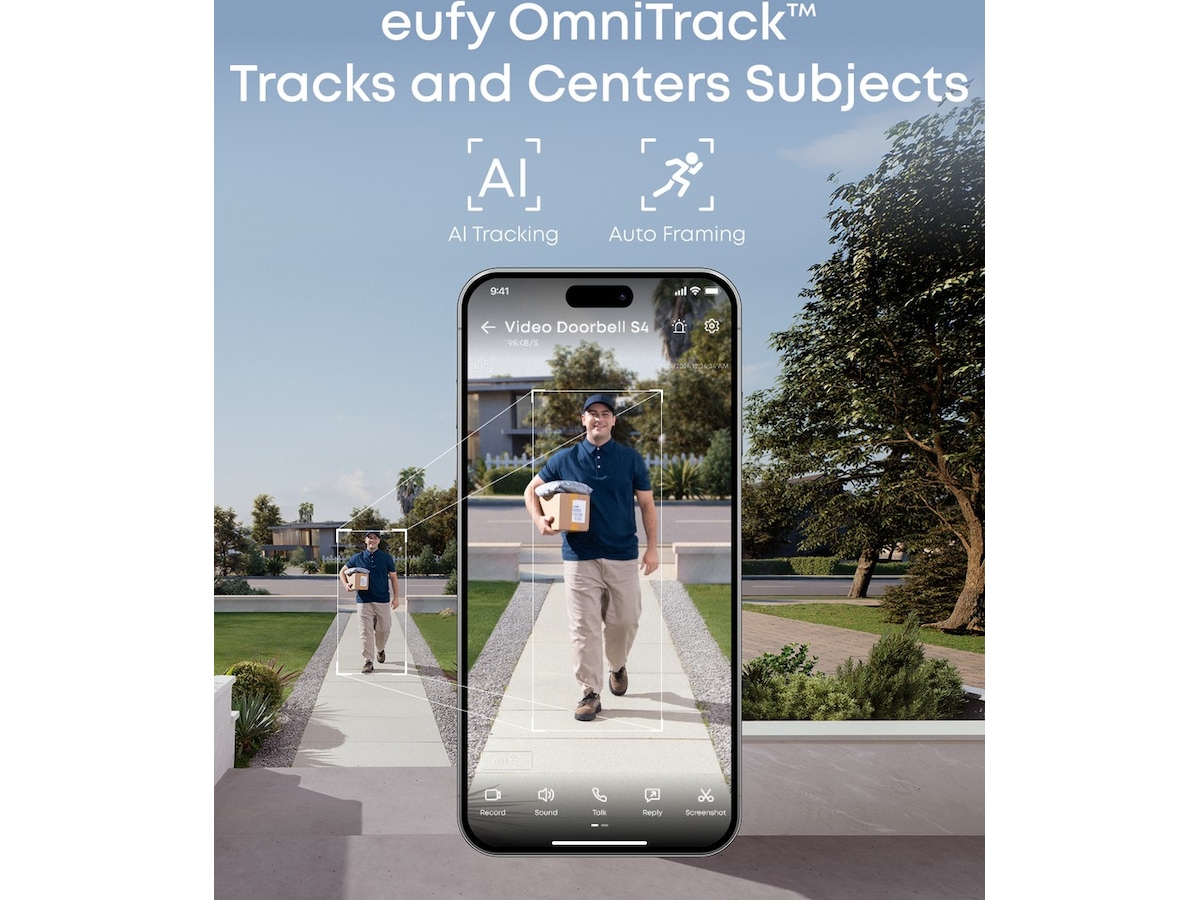 Eufy Video Doorbell S4 + Mini Chime Ringklockor