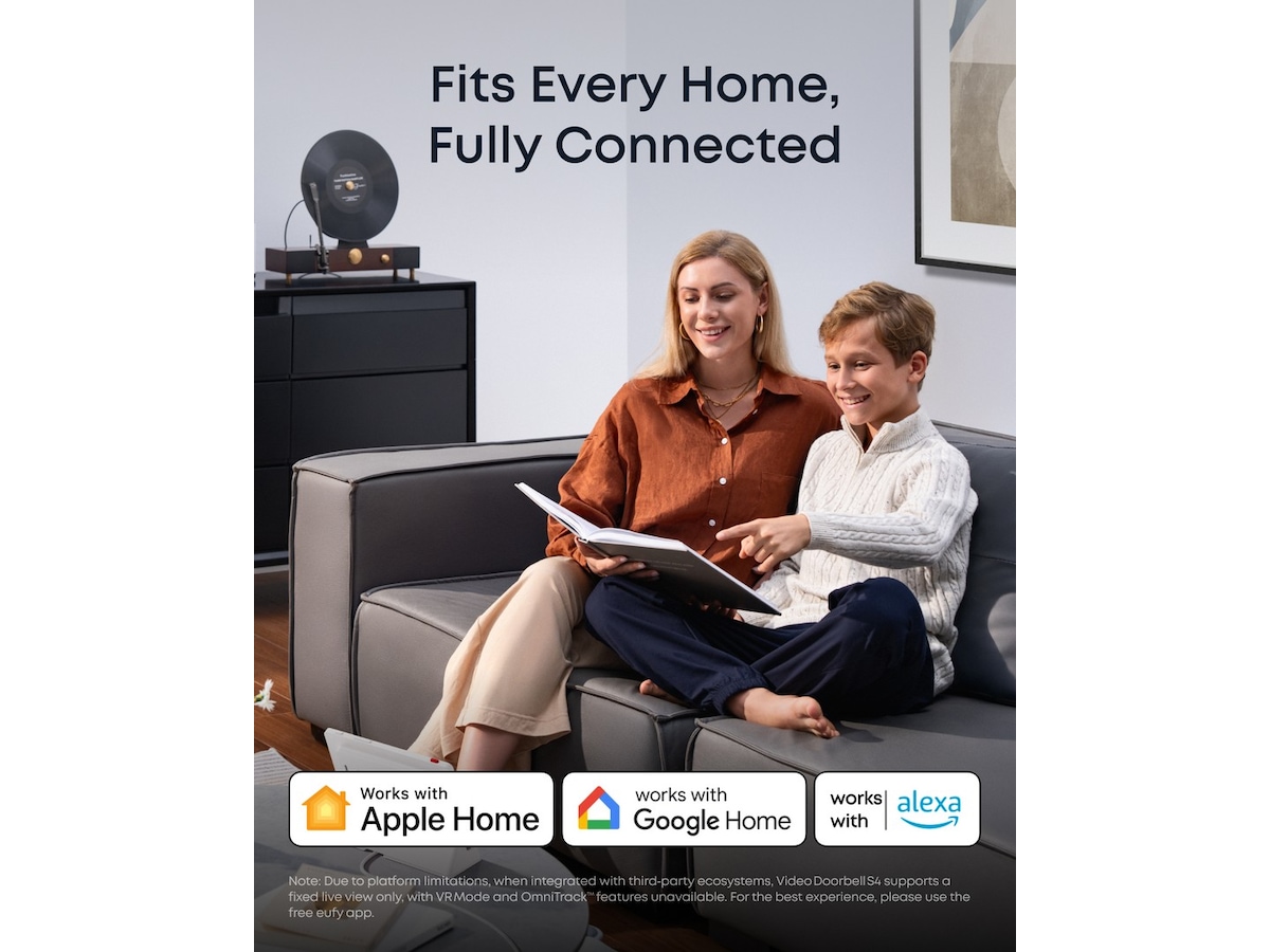 Eufy Video Doorbell S4 + Mini Chime Ringklockor