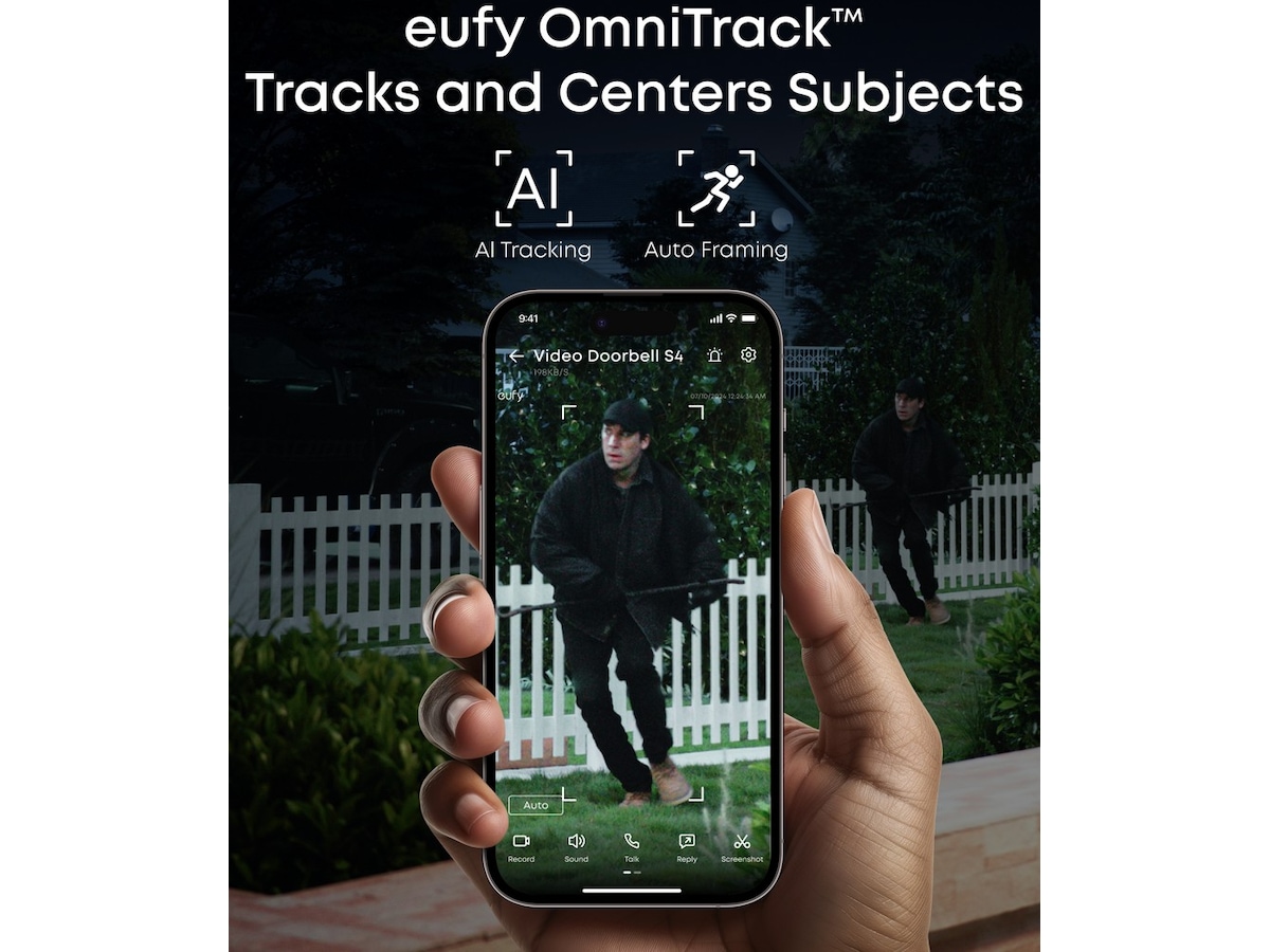 Eufy Video Doorbell S4 + Mini Chime Ringklockor