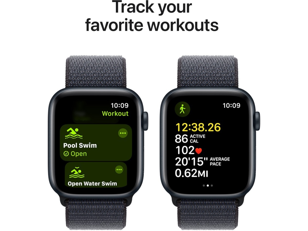 Apple Watch SE 44mm GPS Aluminium (midnatt) -B-Grade Demo watches