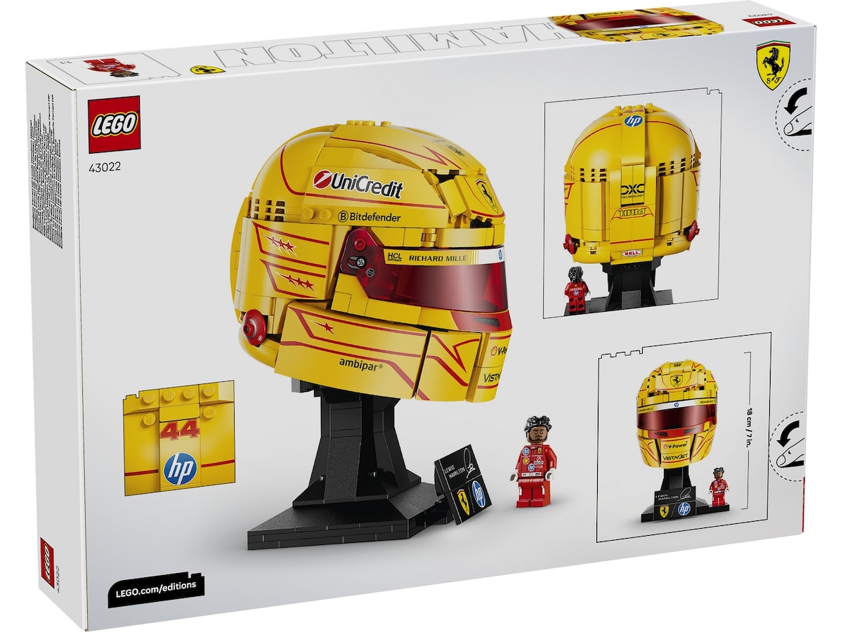 LEGO Editions Formula 1 Scuderia Ferrari HP Lewis Hamilton hjälm 43022