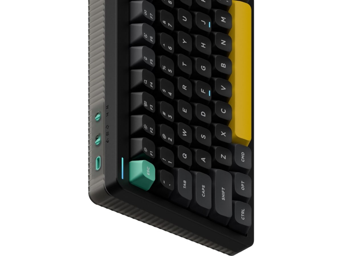 NuPhy Halo75 V2 trådlöst gaming tangentbord (Obsidian black/lemon) Gamingtangentbord